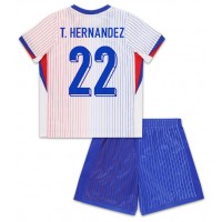 Francúzsko Theo Hernandez #22 Vonkajší Detský futbalový dres ME 2024 Krátky Rukáv (+ trenírky)